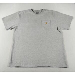 Carhartt Pocket Shirt Mens XL Gray Loose Fit K87‎ Workwear Durable Heavy Duty